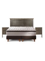 Cama Europea Nest 2 Plazas Base Dividida + Set de Muebles Anna