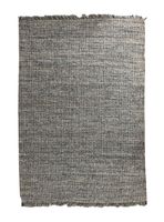 Alfombra Yute Melange 240x340 cm Negro