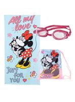 Set Toalla de Playa Minnie 70x140 cm + Lentes + Bolso