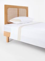 Sábanas 1.5 Plazas 300 Hilos Borde Lino