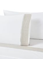 Sábanas King 300 Hilos Borde Lino