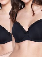 Pack 2 Sostén Copa D Escote Encaje