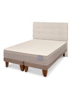 Cama Europea Rilassati Base Dividida 2 Plazas + Respaldo Ebro