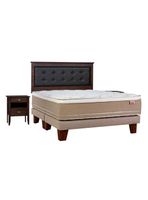 Cama Europea Cotton Organic 2 Plazas Base Dividida + Set Toledo