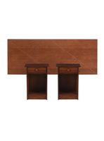 Set Muebles New Villarica: Respaldo 2 Plazas + 2 Veladores