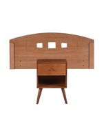 Set Muebles New Gales: Respaldo 1 Plaza + Velador