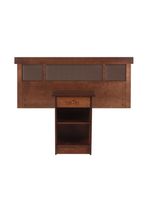 Set Muebles New Dublín: Respaldo 1 Plaza + Velador