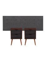 Set Muebles Eufrates: Respaldo King + 2 Veladores