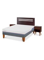 Cama Europea Excellence Plus 2 Plazas Base Normal + Set Muebles New Munich
