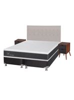 Box Spring New Ortopedic B5 Black King + Set Muebles Tigris