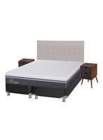 Box Spring Ortopedic Advance B5 Black King + Set Muebles Tigris