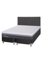 Box Spring Ortopedic Advance B5 Black King + Respaldo Eufrates