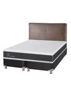 Box Spring New Ortopedic B5 Black King + Respaldo Baker