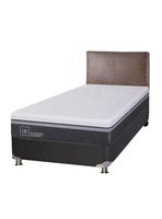 Box Spring Ortopedic Advance B5 BK 1.5 Plazas + Respaldo Baker