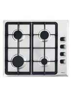 Encimera a Gas 4 Quemadores HLX640 Inox Parrilla FF