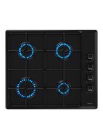 Encimera Gas 4 Quemadores HLX640 Negro Parrilla FF