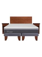 Cama Europea Ortopedic Advance 2 Plazas Base Dividida + Set Muebles New Villarrica