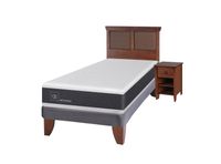 Cama Europea New Ortopedic 1.5 Plazas + Set Muebles New Torino