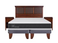 Cama Europea New Ortopedic King + Set Muebles New Torino