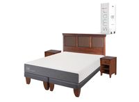 Cama Europea Smart King + Set Muebles New Torino Caramelo