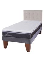 Cama Europea Ortopedic Advance 1.5 Plazas + Respaldo Tigris