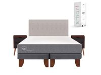 Cama Europea Smart King + Set Muebles Tigris
