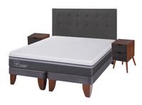 Cama Europea Ortopedic Advance 2 Plazas Base Dividida + Set Muebles Eufrates