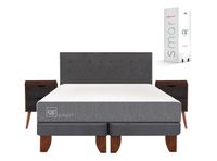 Cama Europea Smart King Base Dividida + Set Muebles Eufrates