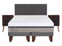 Cama Europea Balance King Base Dividida + Set Muebles Eufrates