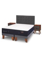 Cama Europea Premium 2 Plazas Base Dividida Eufrates + Set Muebles