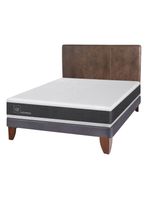 Cama Europea New Ortopedic 2 Plazas Base Normal + Respaldo Baker