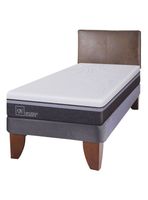 Cama Europea Ortopedic Advance 1.5 Plazas + Respaldo Baker