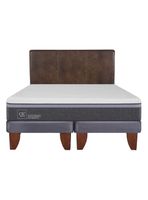 Cama Europea Ortopedic Advance 2 Plazas Base Dividida + Respaldo Baker