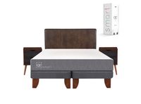 Cama Europea Smart King + Set Muebles Baker