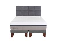 Cama Europea Balance King Base Dividida + Respaldo Tamesis