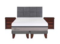 Cama Europea Balance King Base Dividida + Set Muebles Tamesis