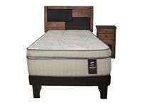 Cama Europea Choc Máximo 1.5 Plazas + Set Muebles Colonia