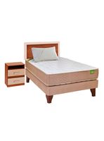 Cama Europea Bamboo 1.5 Plazas + Set Alicante + Almohada