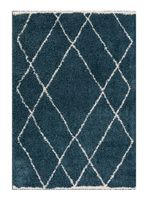 Alfombra Shaggy Guiza 170x230 cm Turquesa