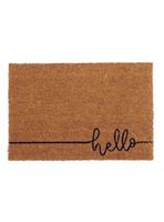 Limpiapiés Hello 40x60 cm Café