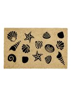 Limpiapiés Shells 45x75 cm Café