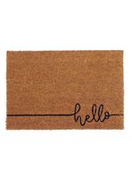 Limpiapiés Hello 45x75 cm Café