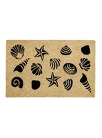 Limpiapiés Shells 60x120 cm Café