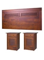 Set Respaldo 2 Plazas + 2 Veladores Milán