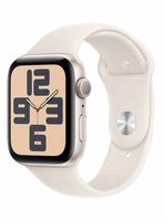 Apple Watch SE GPS Caja Aluminio 44mm Correa Deportiva Blanco Estelar Talla M/L