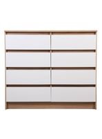 Cómoda Austria 8 Cajones Olmo-Blanco