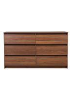 Cómoda Nórdica 6 Cajones Nogal