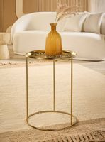 Mesa Lateral Tallada Metal 40 cm