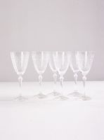 Set 6 Copas Cristal Tallado Elizabeth Tinto 350 ml