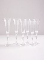 Set 6 Copas Cristal Tallado Victoria Champaña 180 ml